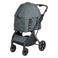 FikaGO/フィカゴー FikaGO ペットカート 中型犬用 ドッグカート ペットキャリー ペットバギー 軽量 コンパクト 折りたたみ ワンタッチ アジャイル 2 グレー /508331975
