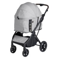 FikaGO/フィカゴー FikaGO ペットカート 中型犬用 ドッグカート ペットキャリー ペットバギー 軽量 コンパクト 折りたたみ ワンタッチ アジャイル 2 グレー /508331975