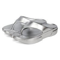 PAES/ペイズ PAES サンダル リカバリーサンダル レディース FLIP FLOP METAL LINE シルバー ダーク グレー PAES_01_Flip_Flo/508331991