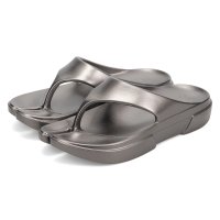 PAES/ペイズ PAES サンダル リカバリーサンダル レディース FLIP FLOP METAL LINE シルバー ダーク グレー PAES_01_Flip_Flo/508331991