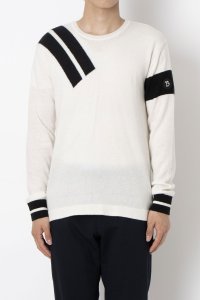 barassi/バラシ barassi barassi B－BLACK クルーネックデザインセーター/508332084