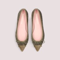 PRETTY BALLERINAS/プリティ・バレリーナ Pretty Ballerinas ELLA cap－toe dotty velvet / エラ キャップトゥ ドッティベルベット ポイン/508332089