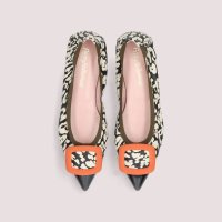 PRETTY BALLERINAS/プリティ・バレリーナ Pretty Ballerinas ELLA cap－toe matte buckle / エラ キャップトゥ マットバックル ポインテッ/508332107