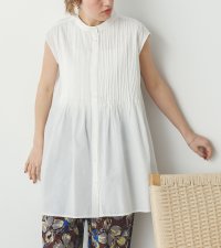 Noia/ノイア Noia ピンタック フレンチスリーブ ブラウス/508332135