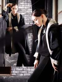 SPECCHIO/スペッチオ SPECCHIO バイカラー リバーシブル フーデッドコート/508332197