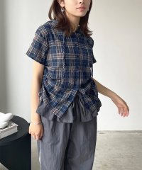 Jewelobe/ジュエローブ Jewelobe サイドドロストフーディーチェックシャツ/508332337