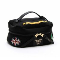 A.D.M.J./アクセソワ ドゥ マドモワゼル A.D.M.J. マジックライト/フラッグワッペンバニティバッグM　NEGRO、A/508332470