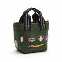 A.D.M.J./アクセソワ ドゥ マドモワゼル A.D.M.J. マジックライト/フラッグワッペンデイリートート20cm　NEGRO，A/508332474