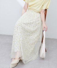 NICE CLAUP/OLIVE des OLIVE OUTLET/【natural couture】チュールレイヤードフレアスカート/508332517