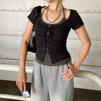 non-hedge/ノンヘッジ non－hedge スピンドルアンサンブル風トップス/508332582