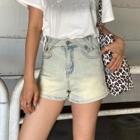 non-hedge/ノンヘッジ non－hedge ウエスト折り返しデニムショートパンツ/508332587