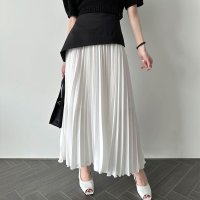 Forcement/フォースメント Forcement 上品な切替ロングプリーツスカート/508332589