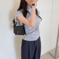 Forcement/フォースメント Forcement 上品なハーフネック半袖ドレープトップス/508332592