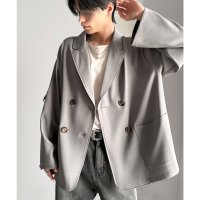 Classical Elf/クラシカルエルフ Classical Elf メンズの必需品。オーバーサイズ袖ロールアップドレープダブルジャケット/508332611