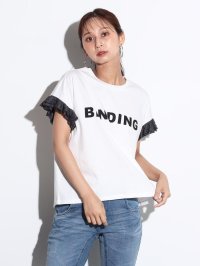 SCOTCLUB/スコットクラブ SCOTCLUB ニットフリルラメドッキングロゴTEE/508332641