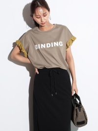 SCOTCLUB/スコットクラブ SCOTCLUB ニットフリルラメドッキングロゴTEE/508332641