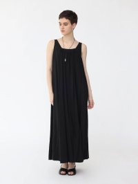 Aga/アーガ Aga ギャザーネックロングワンピース/508332656