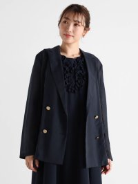 Vin NAVY/ヴァンネイビー Vin NAVY シアーテーラードジャケット/508332676