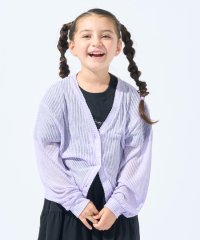 SHOO・LA・RUE(Kids) /シューラルー キッズ SHOO・LA・RUE／Kids シアーリブ編みニットソーカーディガン/508332953