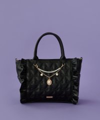 Maison de FLEUR/メゾン ド フルール Maison de FLEUR チャーム付きリボンキルティング2Wayトート/508333033