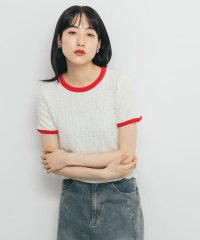 KBF/バイカラーレースTEE/508333070