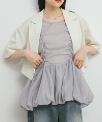 KBF/ドロストバルーンスリーブレストップス/508333072