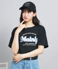 PINK-latte/接触冷感 ギンガムアップリケTシャツ/508333158