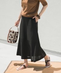 URBAN RESEARCH DOORS/麻混レーヨンフレアスカート/508333263
