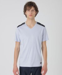 BLACK LABEL CRESTBRIDGE/【一部店舗限定】ショルダーチェックVネックTシャツ/508333347