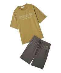 GELATO PIQUE HOMME/【HOMME】【接触冷感】クールレーヨンロゴTシャツ＆ハーフパンツセット/508333363