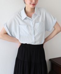 BLUEEAST/ブルーイースト BLUEEAST 半袖ストライプシャツ/508333547