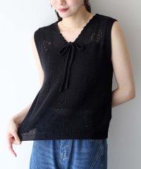 BLUEEAST/ブルーイースト BLUEEAST ハート透かしノースリーブニット/508333550