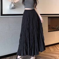 shoppinggo/ショッピングゴー shoppinggo スカート レディース プリーツスカート ランダムプリーツ フレアスカート ロング マキシ トレンド ウエストゴム/508333681