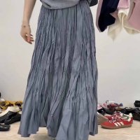 shoppinggo/ショッピングゴー shoppinggo スカート レディース プリーツスカート ランダムプリーツ フレアスカート ロング マキシ トレンド ウエストゴム/508333681