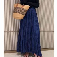 shoppinggo/ショッピングゴー shoppinggo スカート レディース プリーツスカート ランダムプリーツ フレアスカート ロング マキシ トレンド ウエストゴム/508333681
