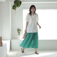 BACKYARD FAMILY/バックヤードファミリー BACKYARD FAMILY リネン風ふんわりギャザーワイドパンツ/508333688