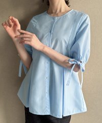 JUNOAH/ジュノア JUNOAH ボリュームスリーブウエストタックブラウス/508333728