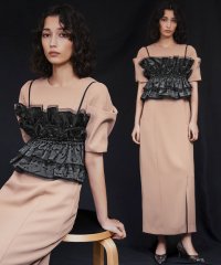 GIRL/ガール GIRL リボンジャガード ビスチェ ドレス 2点セット 結婚式 ワンピース パーティードレス オケージョンドレス お呼ばれ 二次会 成人式 同窓会/508333876