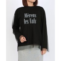 DOUX ARCHIVES /ドゥ アルシーヴ DOUX ARCHIVES チュール重ねロゴTシャツ/508333978