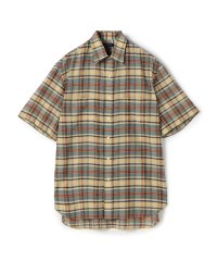 TOMORROWLAND MENS/コットンシルク マドラスチェック ハーフスリーブシャツ/508334115