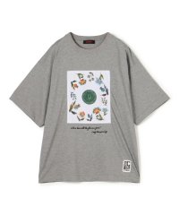 CABaN /CABaN スビンコットン フラワーサークルプリントＴシャツ/506440191