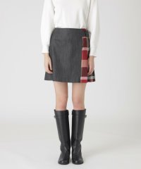 BLUE LABEL CRESTBRIDGE/スラブシャンブレーデニムミニスカート/507833554