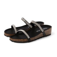 ITALIAN SHOEMAKERS/イタリアンシューメーカーズ ITALIAN SHOEMAKERS ダブルラインストーンクッションインソールサンダル/508102456