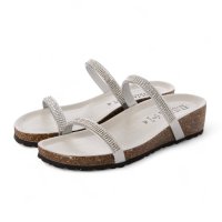 ITALIAN SHOEMAKERS/イタリアンシューメーカーズ ITALIAN SHOEMAKERS ダブルラインストーンクッションインソールサンダル/508102456