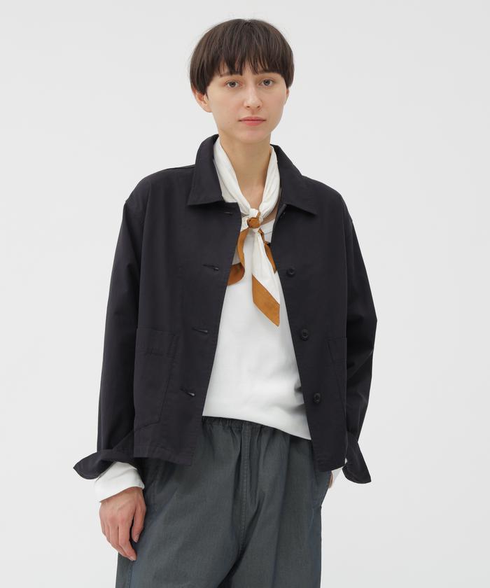 美品 MHL. FELTED WOOL TWILL ジャケット コート ブラック 美品 MHL. FELTED WOOL TWILL ジャケット コート ブラック