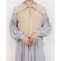 READY MADES/レディメイド LADYMADE BIGカラーサイドリボンニットベスト/508299312