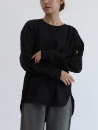 LASUD/ラシュッド LASUD 異素材ラウンドヘムカットソー/508334630