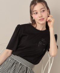 Couture Brooch/【接触冷感・UV機能あり・マシンウォッシャブル】60シルケット パフュームエンブロTシャツ/508334941