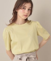 Couture Brooch/【接触冷感・UV機能あり・マシンウォッシャブル】60シルケット パフュームエンブロTシャツ/508334941