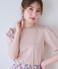 Couture Brooch/【接触冷感・UV機能あり・マシンウォッシャブル】60シルケット パフュームエンブロTシャツ/508334941